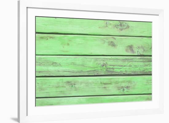 The Old Green Wood Texture with Natural Patterns-Madredus-Framed Photographic Print