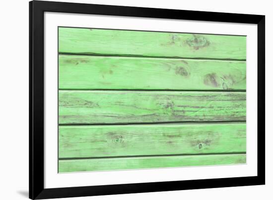 The Old Green Wood Texture with Natural Patterns-Madredus-Framed Photographic Print