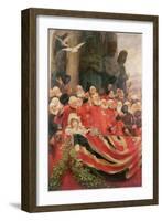 The Old Guards Cheer, 1898-Hubert von Herkomer-Framed Giclee Print