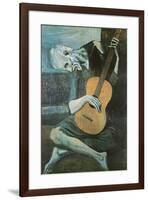 The Old Guitarist, c.1903-Pablo Picasso-Framed Poster