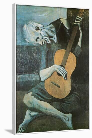 The Old Guitarist, c.1903-Pablo Picasso-Framed Poster