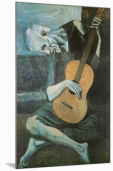 The Old Guitarist, c.1903-Pablo Picasso-Mounted Poster