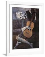 The Old Guitarist, c.1903-Pablo Picasso-Framed Art Print