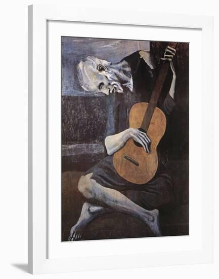 The Old Guitarist, c.1903-Pablo Picasso-Framed Art Print