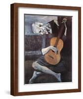 The Old Guitarist, c.1903-Pablo Picasso-Framed Art Print