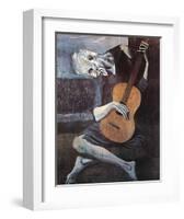 The Old Guitarist, c.1903-Pablo Picasso-Framed Art Print