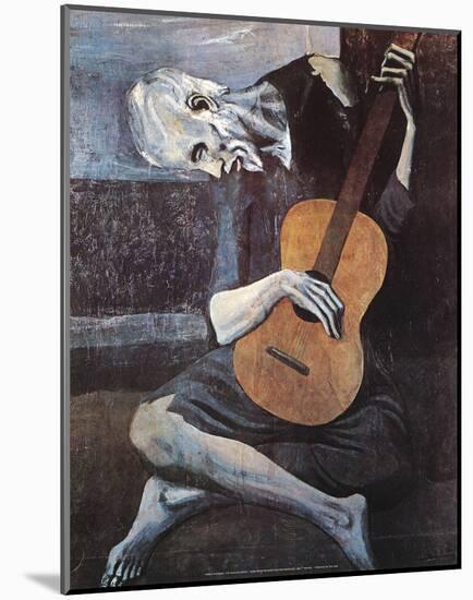 The Old Guitarist, c.1903-Pablo Picasso-Mounted Art Print