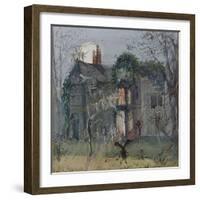 The Old Hall, Fairies by the Moonlight-John Anster Fitzgerald-Framed Giclee Print