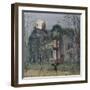 The Old Hall, Fairies by the Moonlight-John Anster Fitzgerald-Framed Giclee Print