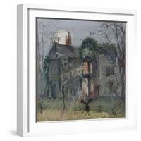 The Old Hall, Fairies by the Moonlight-John Anster Fitzgerald-Framed Giclee Print