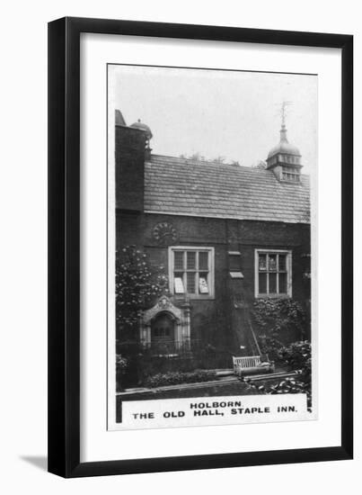 The Old Hall, Staple Inn, Holborn, London, C1920S-null-Framed Premium Giclee Print