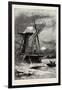 The Old Hampton Windmill, Scenery of the Thames, UK, 19th Century-null-Framed Giclee Print