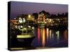 The Old Harbour, Illuminated at Dusk, Weymouth, Dorset, England, UK, Europe-Ruth Tomlinson-Stretched Canvas