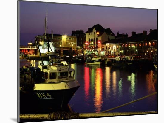 The Old Harbour, Illuminated at Dusk, Weymouth, Dorset, England, UK, Europe-Ruth Tomlinson-Mounted Photographic Print