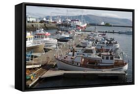 The Old Harbour, Reykjavik, Iceland, Polar Regions-Ethel Davies-Framed Stretched Canvas