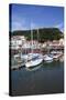 The Old Harbour, Sandside and Castle Hill, Scarborough, North Yorkshire, Yorkshire, England-Mark Sunderland-Stretched Canvas