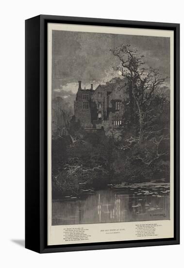 The Old House at Home-Charles Auguste Loye-Framed Stretched Canvas