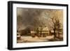 The Old Inn - Ten Miles to Salem, 1860-63-George Henry Durrie-Framed Giclee Print