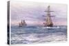 The Old 'Invincible' 1872, 1915-William Lionel Wyllie-Stretched Canvas