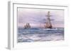 The Old 'Invincible' 1872, 1915-William Lionel Wyllie-Framed Giclee Print