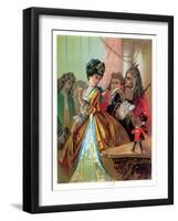 The Old King and the Nutcracker Prince, Illustration from "The Nutcracker" by E.T.A. Hoffman 1883-Carl Offterdinger-Framed Giclee Print