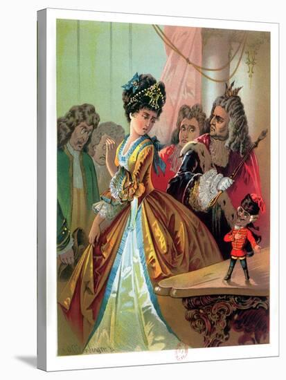 The Old King and the Nutcracker Prince, Illustration from "The Nutcracker" by E.T.A. Hoffman 1883-Carl Offterdinger-Stretched Canvas