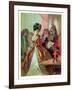 The Old King and the Nutcracker Prince, Illustration from "The Nutcracker" by E.T.A. Hoffman 1883-Carl Offterdinger-Framed Giclee Print