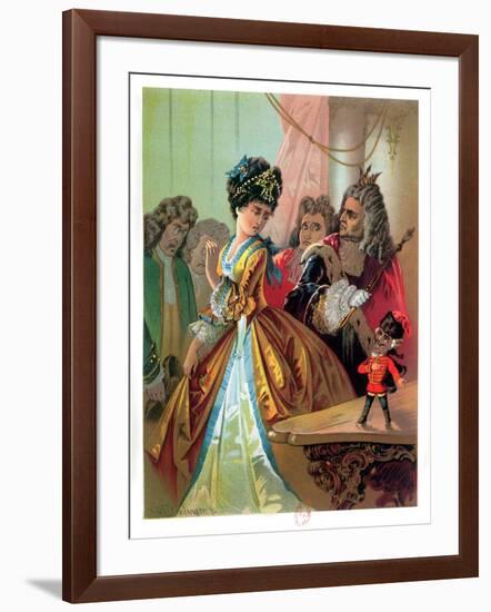 The Old King and the Nutcracker Prince, Illustration from "The Nutcracker" by E.T.A. Hoffman 1883-Carl Offterdinger-Framed Giclee Print