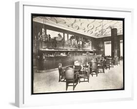 The Old King Cole Bar at the Hotel Knickerbocker, 1906-Byron Company-Framed Giclee Print