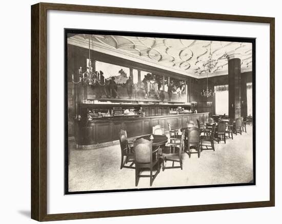 The Old King Cole Bar at the Hotel Knickerbocker, 1906-Byron Company-Framed Giclee Print