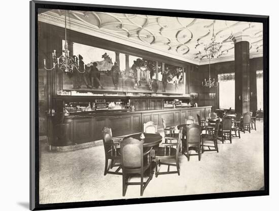 The Old King Cole Bar at the Hotel Knickerbocker, 1906-Byron Company-Mounted Giclee Print