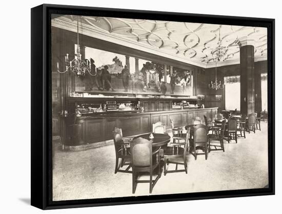 The Old King Cole Bar at the Hotel Knickerbocker, 1906-Byron Company-Framed Stretched Canvas