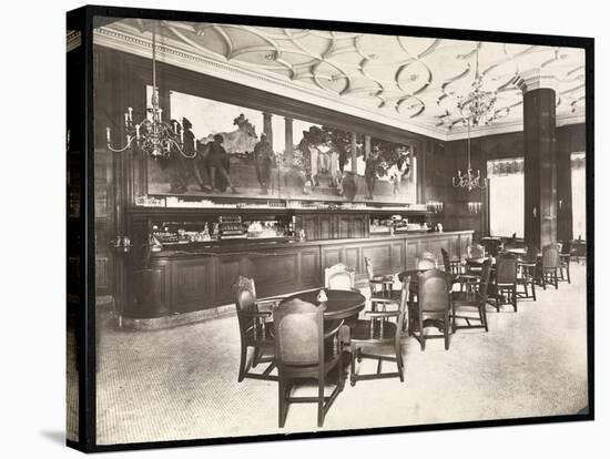 The Old King Cole Bar at the Hotel Knickerbocker, 1906-Byron Company-Stretched Canvas