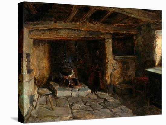 The Old Kitchen, 1893-Ralph Hedley-Stretched Canvas