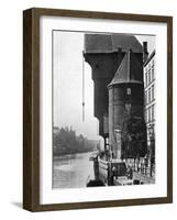 The Old Krantor (Crane Gat) on the River Mottlau, Gdansk, Poland, 1926-null-Framed Photographic Print