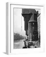 The Old Krantor (Crane Gat) on the River Mottlau, Gdansk, Poland, 1926-null-Framed Photographic Print