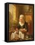 The Old Lacemaker, 1844-J.l. Dyckmans-Framed Stretched Canvas