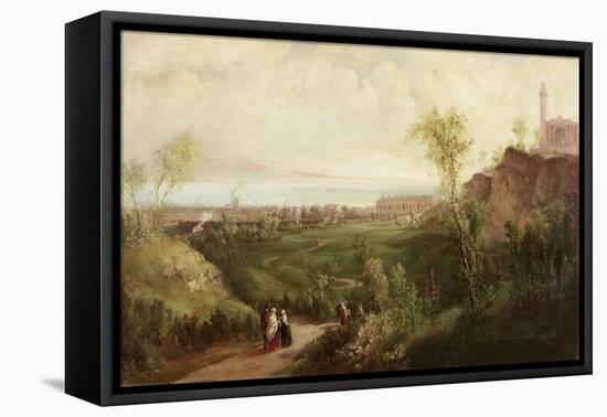 The Old Leith Walk, Edinburgh, C.1840-45-Thomas Miles Richardson-Framed Stretched Canvas
