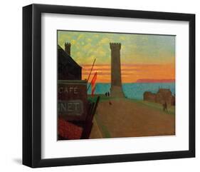 The Old Lighthouse in Honfleur-Félix Vallotton-Framed Giclee Print