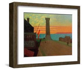 The Old Lighthouse in Honfleur-Félix Vallotton-Framed Giclee Print