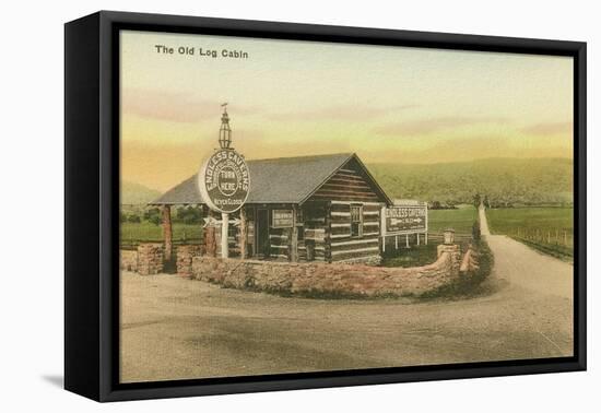 The Old Log Cabin-null-Framed Stretched Canvas