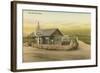 The Old Log Cabin-null-Framed Art Print