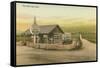 The Old Log Cabin-null-Framed Stretched Canvas