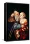 The Old Lover-Lucas Cranach the Elder-Framed Stretched Canvas