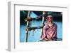 the old man and the Ganges-Piet Flour-Framed Photographic Print