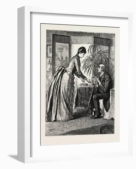 The Old Man and the Lady, 1888-George L. Du Maurier-Framed Giclee Print