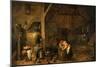 The Old Man and the Maid, C. 1650-David Teniers the Younger-Mounted Premium Giclee Print