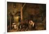 The Old Man and the Maid, C. 1650-David Teniers the Younger-Framed Premium Giclee Print