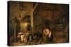 The Old Man and the Maid, C. 1650-David Teniers the Younger-Stretched Canvas