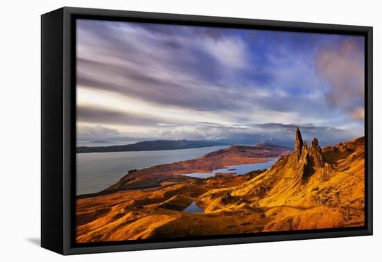 The Old Man of Storr at Dawn Sunrise-Neale Clark-Framed Stretched Canvas